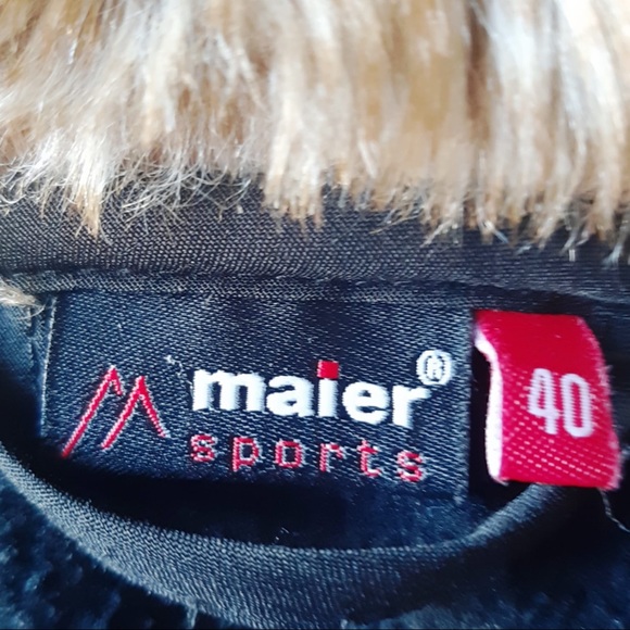 🔥🎯SIZE 12/14 MAIER SPORTS Black Jacket Size 40 - Picture 5 of 7
